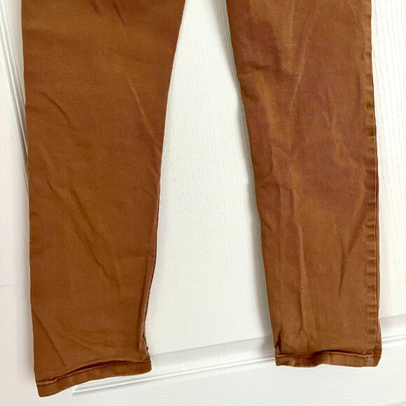 Hanna Andersson Pull-On Slim Twill Pants Boys Size 12 Carpenter Brown - Picture 11 of 11